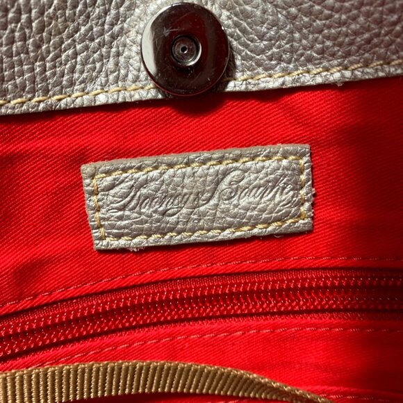 Dooney Bourke Frederica Silver Leather Hobo Shoulder Bag Adj Strap w/ Dust Bag - Picture 7 of 10